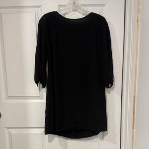 Old Navy Black 3/4 Sleeve Tunic Dress